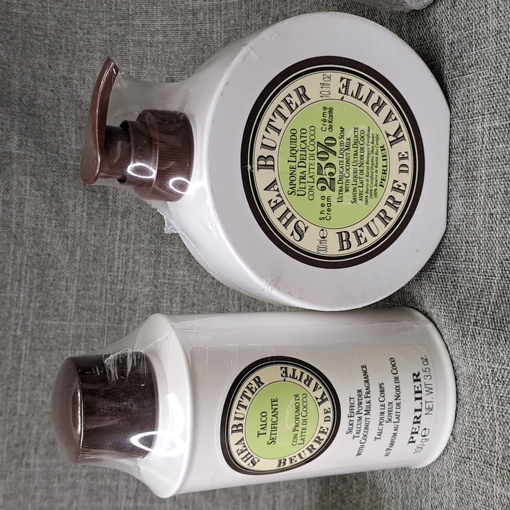 5 Piece Perlier Shea Butter With Coconut Milk Bath Body Set - Picture 3 of 9